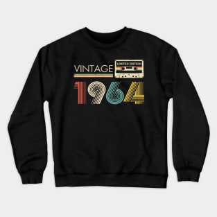 59th Birthday Vintage 1964 Limited Edition Cassette Tape Crewneck Sweatshirt